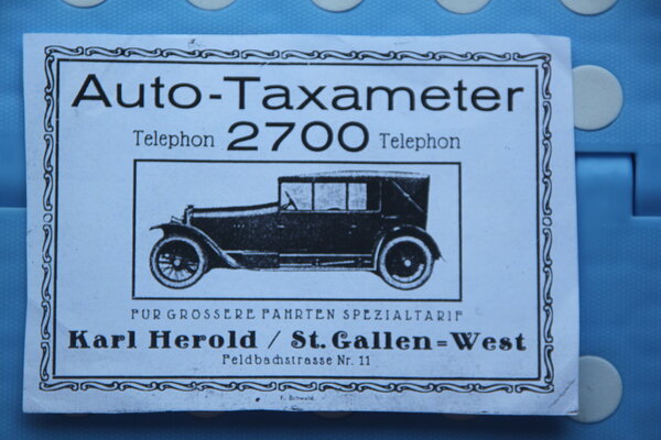 Autogeschichte Herold Taxi